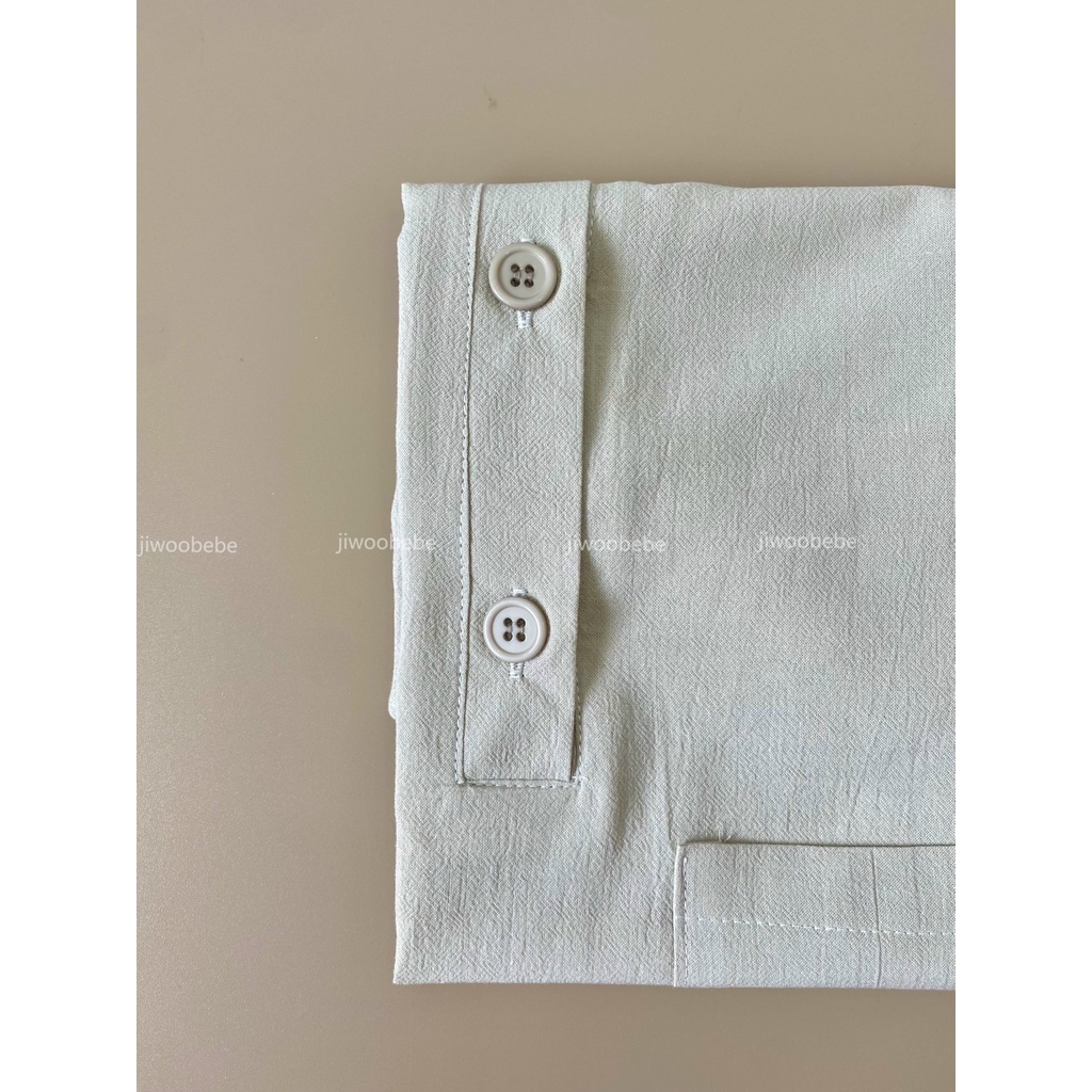 Bodysuit Cho Bé Dáng Lửng Tay Vát Chất Vải Thô Đũi Hàn Mềm Mát