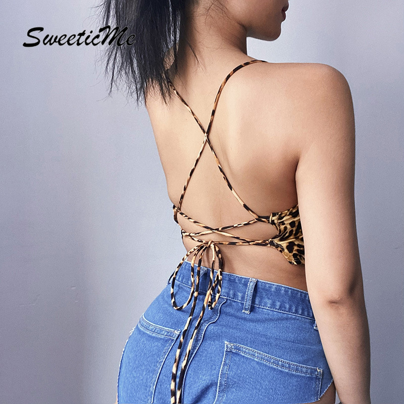 Áo Hai Dây Hở Lưng In Họa Tiết Da Báo Gợi Cảm Dành Cho Nữ 2021 | BigBuy360 - bigbuy360.vn