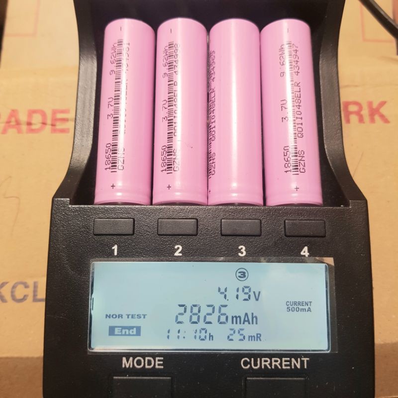 Pin Sạc 18650- 2800mah-xả 6A (pin mới Chuẩn 2800mah)