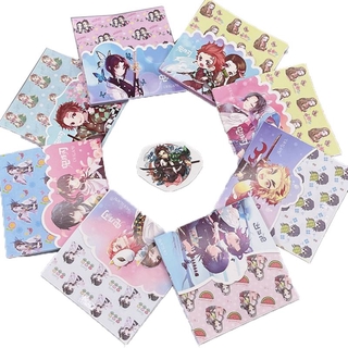 Giấy gấp Origami, giấy gấp hạc thủ công 40 Sheets Anime Demon Slayer Kimetsu No Yaiba Kamado Tanjirou Nezuko Square 10 Kinds of Patterns Paper Craft Origami Folding Paper Animal Patterned Papers DIY Kids Gift Rengoku Kyoujurou