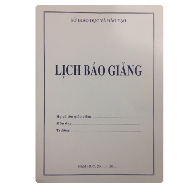 Lịch báo giảng cấp 2,3