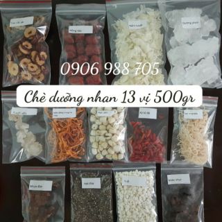 Combo 10 set chè dưỡng nhan 13 vị 500gr