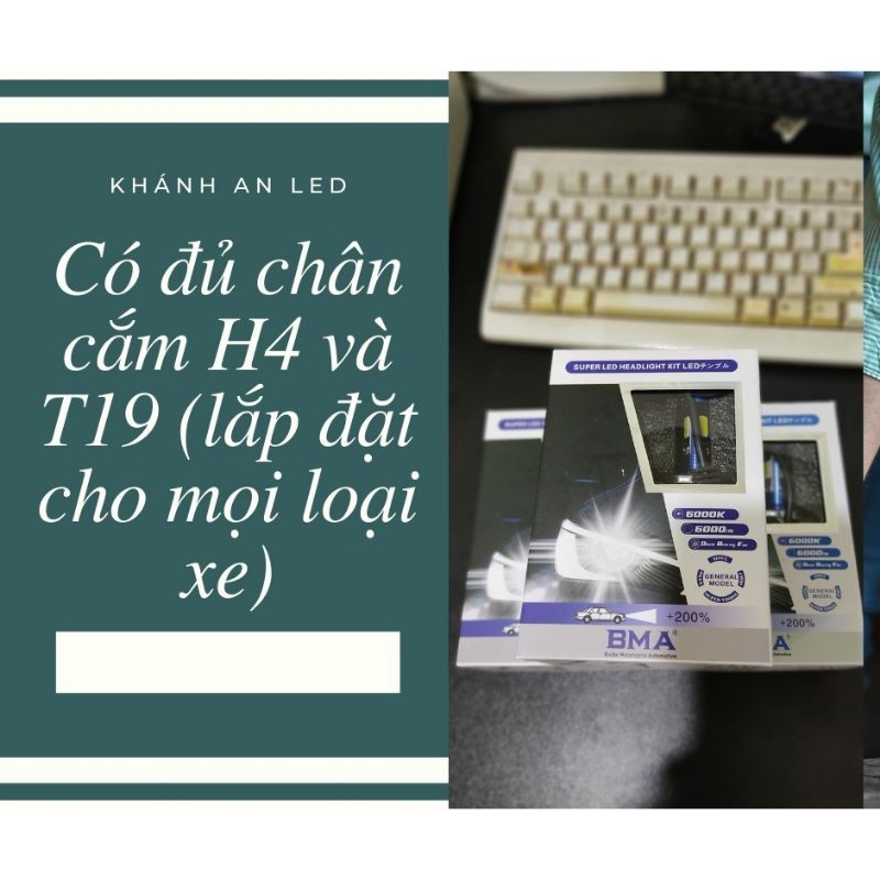 [BH 12T] Đèn led cho xe máy - ô tô 3 tim siêu sáng BMA Z3/40W