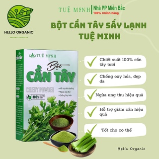 Bột cần tây sấy lạnh nguyên chất 100% tuệ minh, bột cần tây organic giảm cân detox đẹp da – hello organic