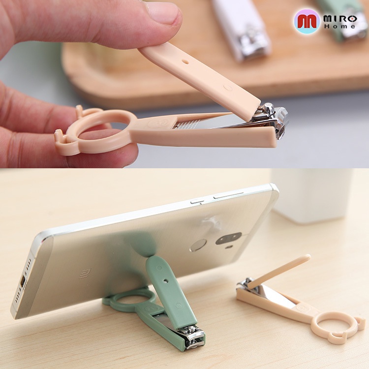 Đồ bấm móng tay hoạt hình xinh xắn , kéo cắt móng tay đa chức năng, làm móc treo tiện lợi MIROHOME