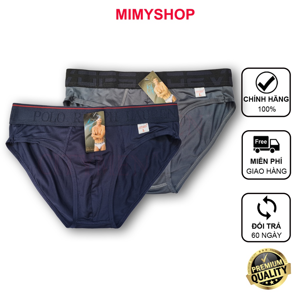 Combo 2 Quần Lót Nam nhiều lưng thun lạnh cao cấp 4 chiều co dãn tốt đồ lót quần xì nam sịp tam giác