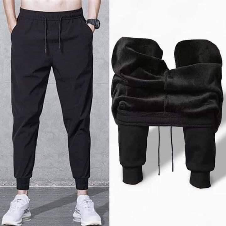 Quần Nỉ Jogger Nam Lót Lông