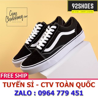 [Free ship] Giày thể thao nam nữ old skool đen trắng cổ thấp ( hàng loại đẹp)