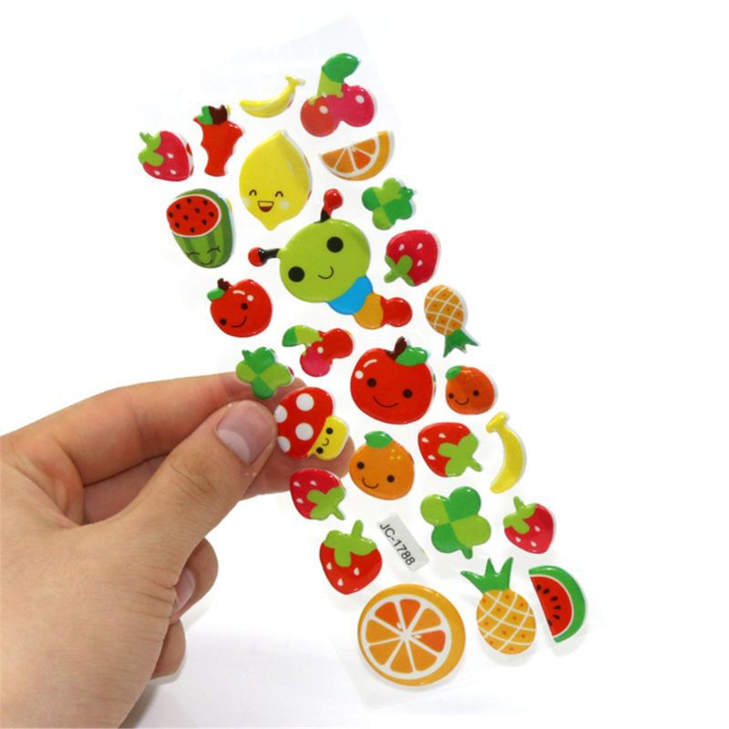 Set Sticker 3d Trang Trí Dễ Thương Cho Bé