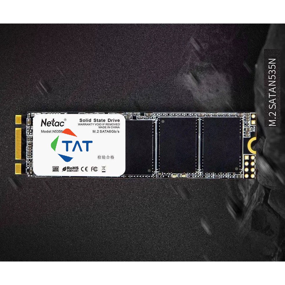 SSD Netac M.2 SATA N535N-128GB 2280mm Chuẩn SATA3 6Gb/s Chính Hãng  Cho Laptop PC Máy Tính Xách Tay Bảo Hành 36 Tháng