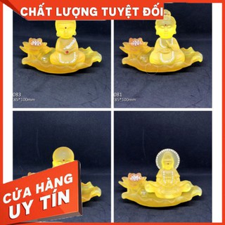 Tượng Phật lưu ly cao cấp đính đá. Để xe hơi trang trí nhà cửa phòng khách _