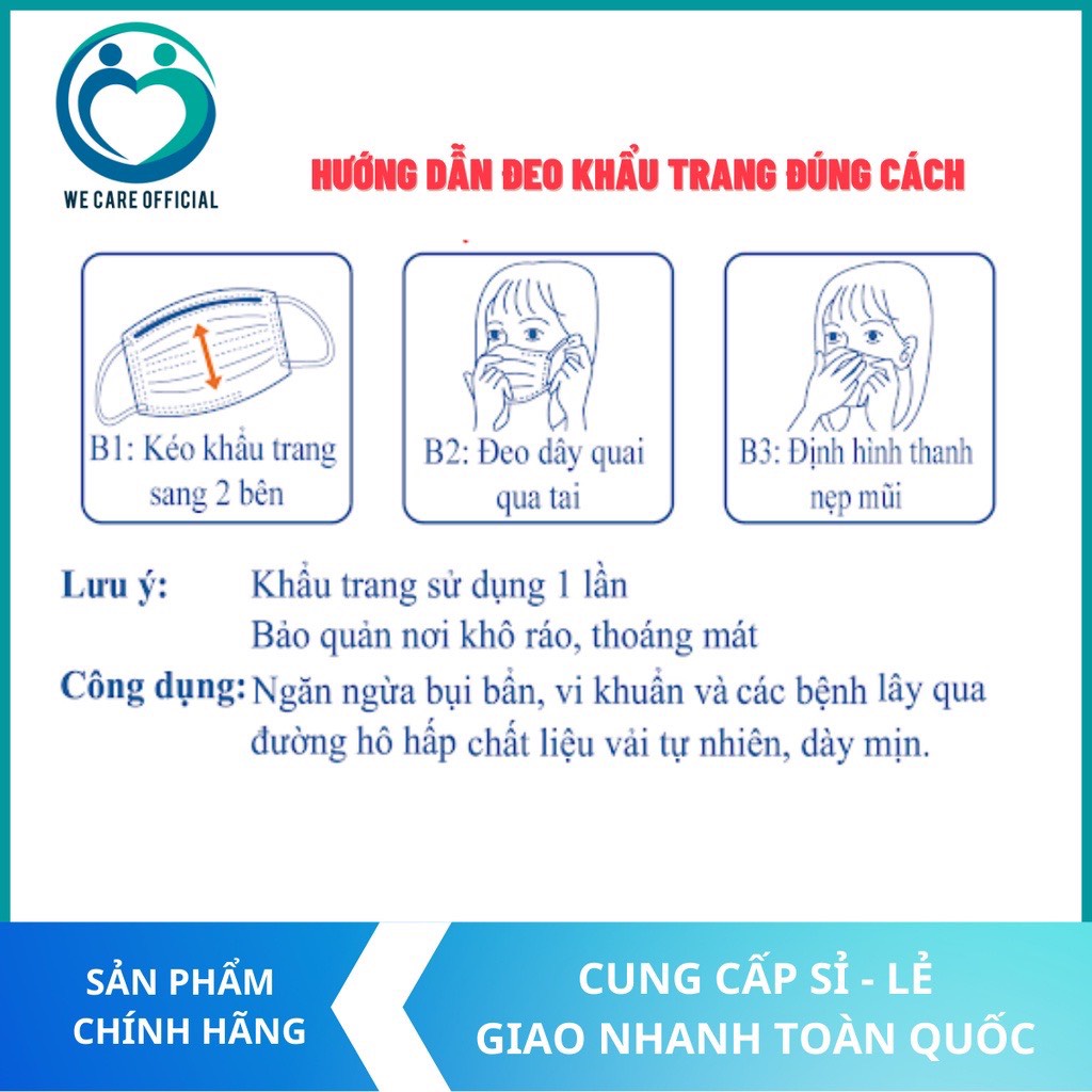 Khẩu trang y tế  3 lớp tiệt trùng - Khẩu trang Tanaphar Đạt chuẩn ISO