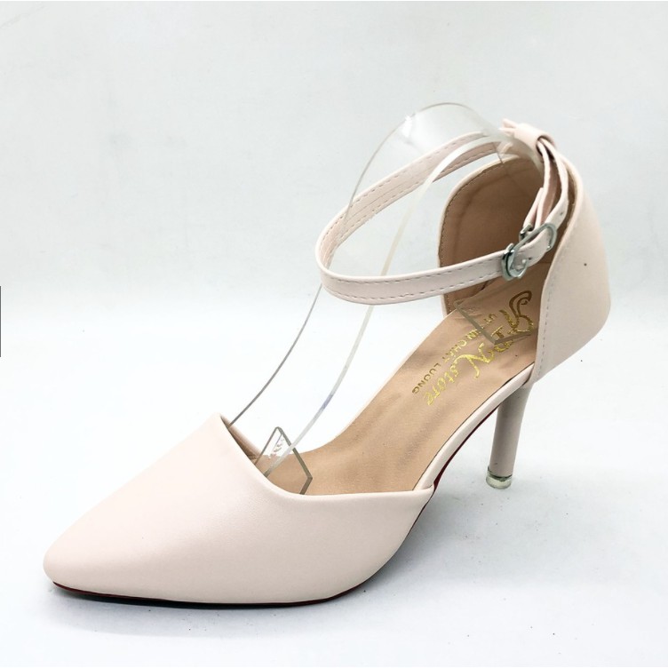 Giày cao gót 8cm bít mũi xéo (có ảnh thật)