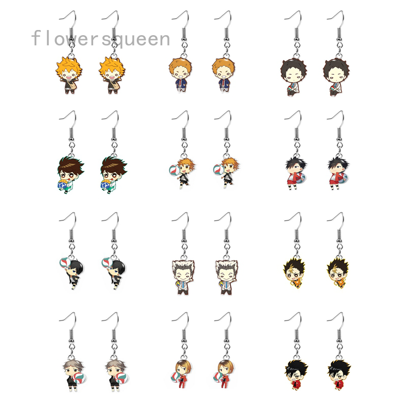 Khuyên tai acrylic hình nhân vật anime Haikyuu