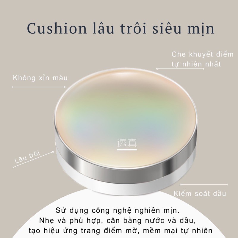 LUCENBASE cushion cao cấp dành cho da dầu mụn, che khuyết điểm, sáng đẹp tự nhiên