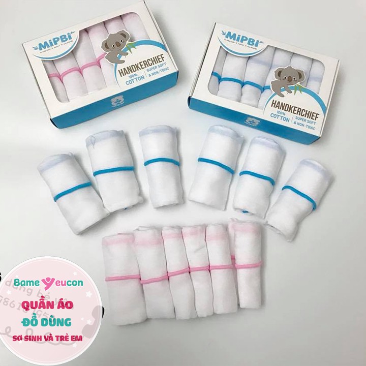 [Bán sỉ]Khăn sữa hộp 100% cotton MIPBI (MIPBI9)