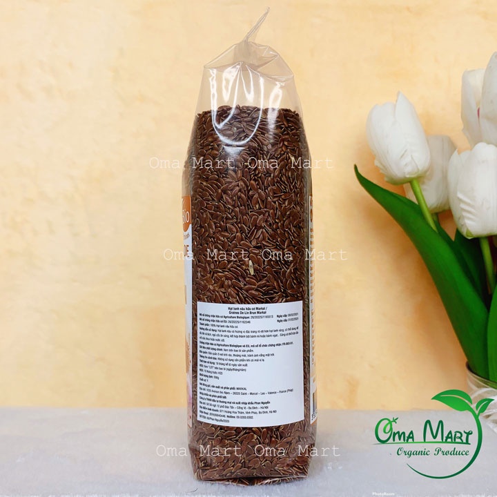 Hạt Lanh Nâu Hữu Cơ Markal 500g