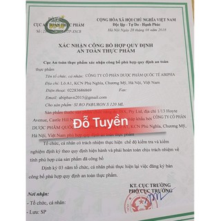 Siro S Paburon cho trẻ từ 3th - 6 tuổi - chai 120ml