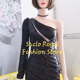 Đầm dạ hội kim sa siêu sang trọng