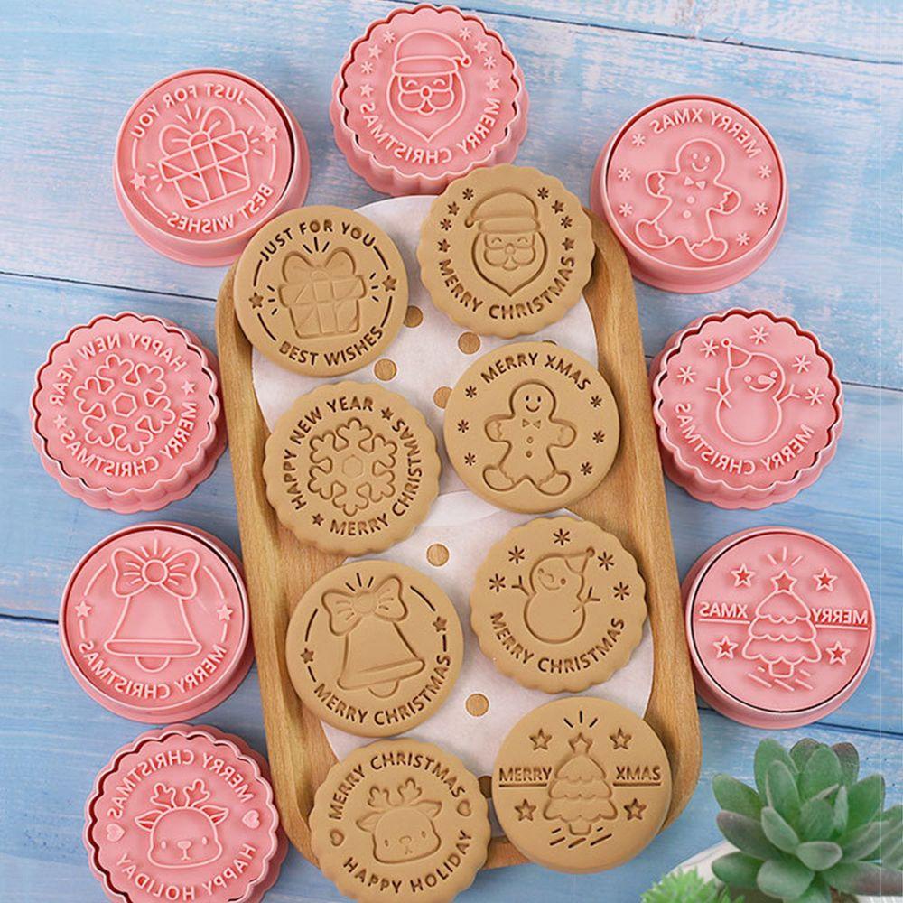 CONOPERY Khuôn Dập Nổi Trang Trí Bánh Quy Hình Tuần Lộc Giáng Sinh