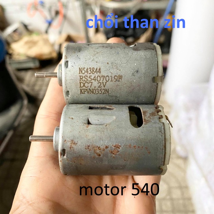 motor 540 hàng bãi tồn kho chưa qua sử dụng, chổi than 100%