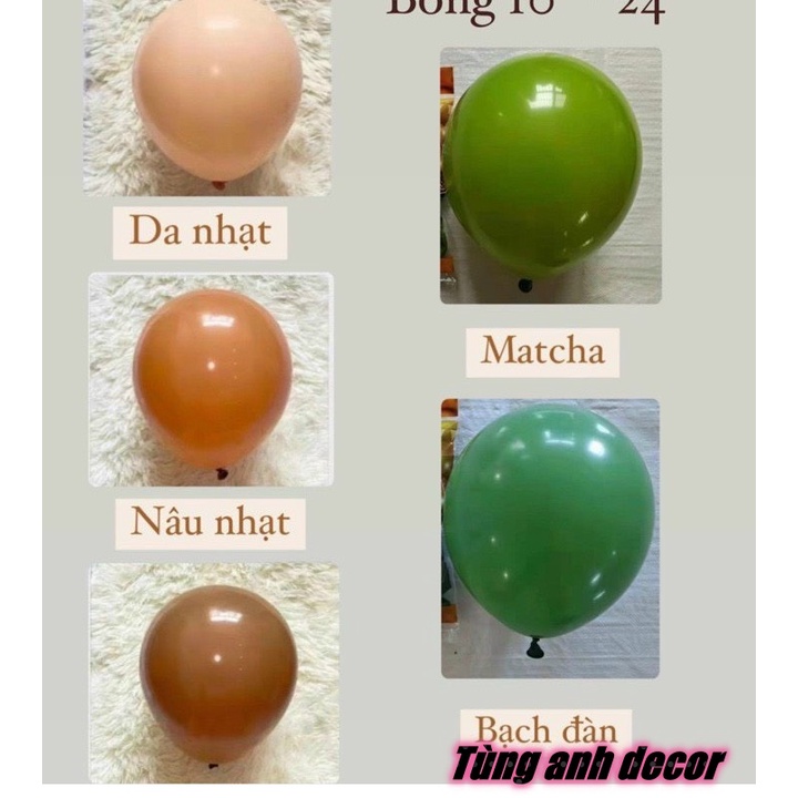 Gói 50/100 quả bóng bay tongxuan - Tông Màu Châu Âu