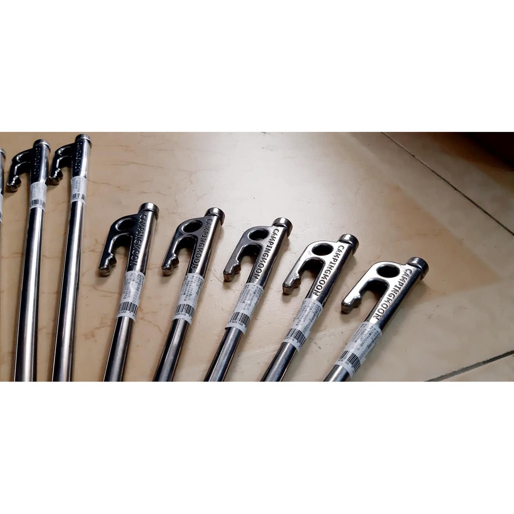 Cọc gim lều inox cắm trại chính hãng Campingmoon R20