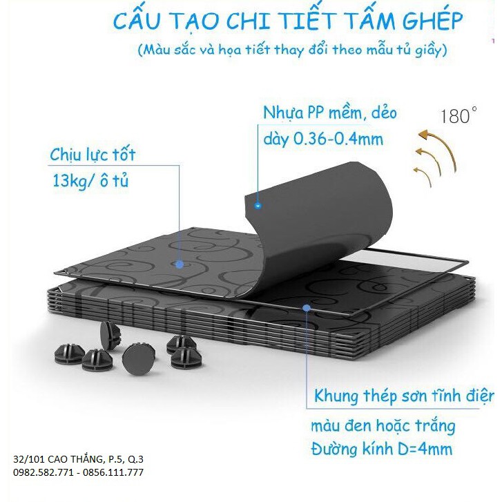 TỦ GIÀY 5 Ô- KỆ GIÀY LẮP GHÉP 5 NGĂN- SIZE LỚN- ĐỂ ĐƯỢC 10 ĐÔI GIÀY LỚN, NGĂN DƯỚI ĐỂ ĐƯỢC 2 ĐÔI BOOT