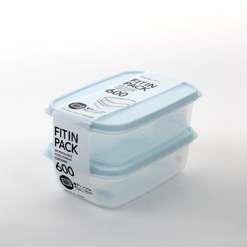Sét 2 hộp nhựa 600 ml Nhật Bản
