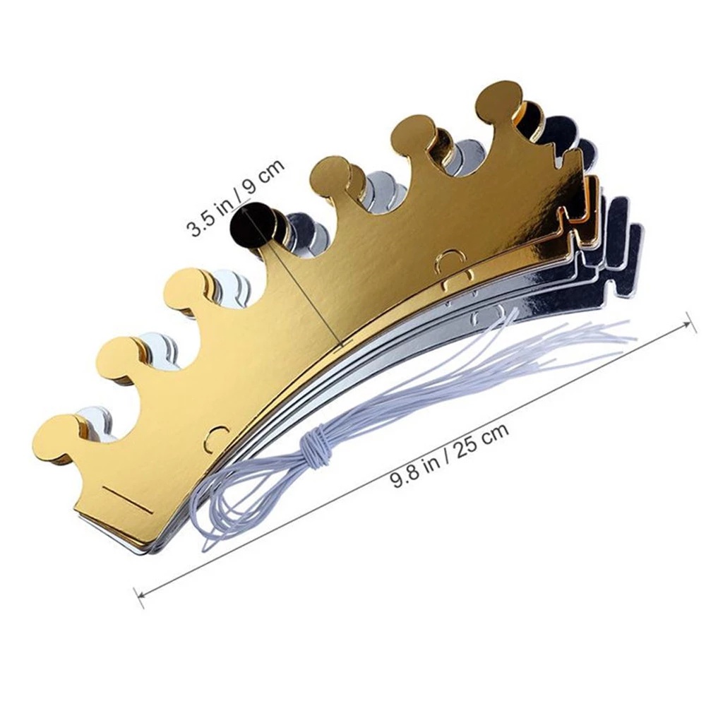 Set 10 vương miện giấy cho tiệc sinh nhật