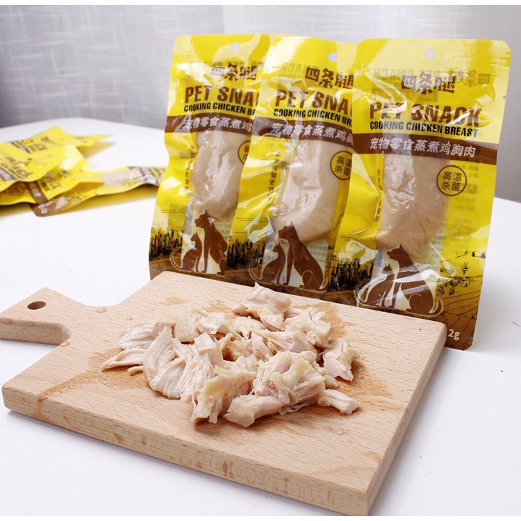 Ức gà hấp ăn liền cho chó mèo Pet Snack - túi 40gr | PETSMART OFFICIAL