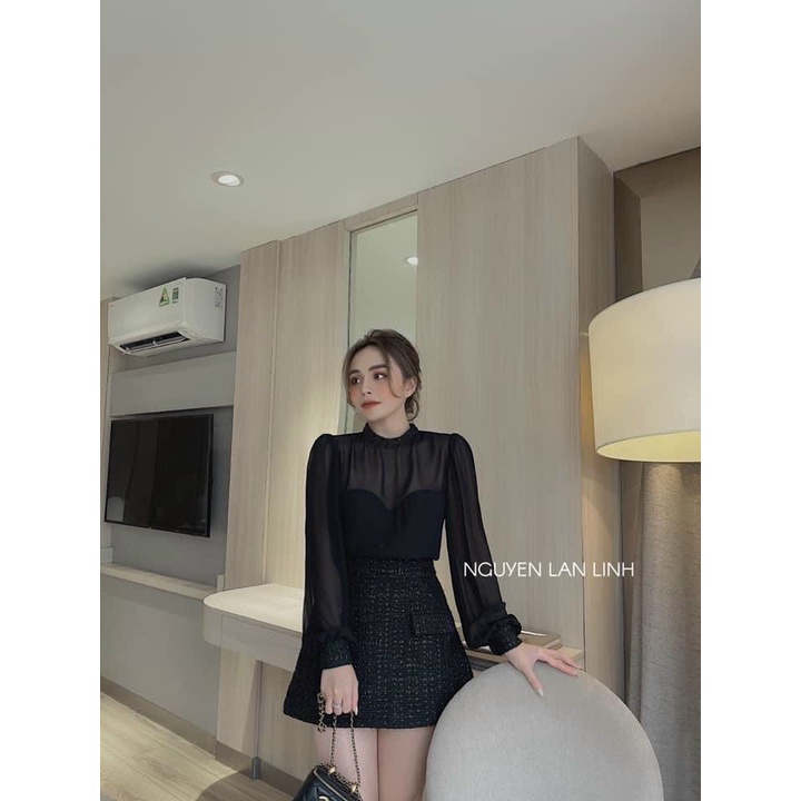 Set váy dạ, áo kiểu siêu xinh siêu sang - Hàng L1