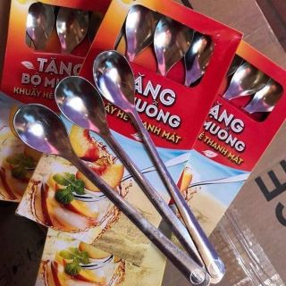Combo 10 thìa Inox cán dài ( thìa lipton)