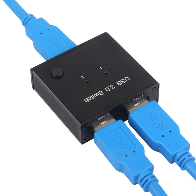 Hộp Chia Cổng USB KVM Kèm Dây Cáp Cho Máy Tính / Laptop