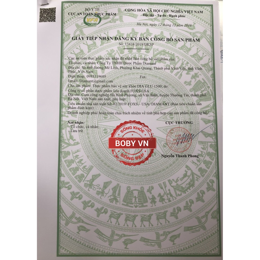 Dia Glu hỗ trợ khớp, giảm đau khớp - Chính hãng