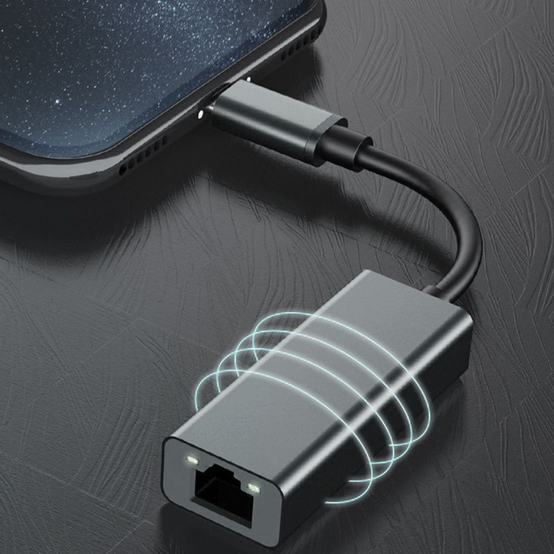 Bộ chuyển đổi card mạng Ethernet USB type C sang rj45 LAN cho laptop táo Pro P30