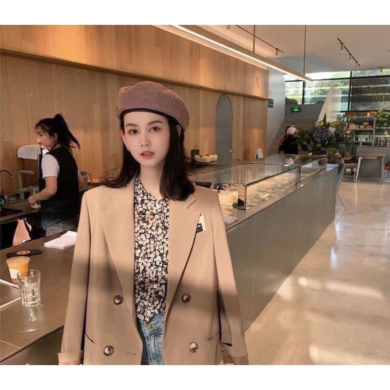 [Ảnh thật] ⚡️Áo vest 4 cúc 2 màu đen nâu
