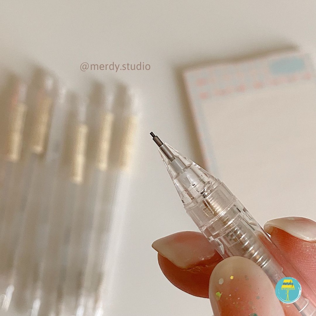 Bút chì bấm DOMI Simple Pencil thiết kế tối giản, ngòi 0.5mm
