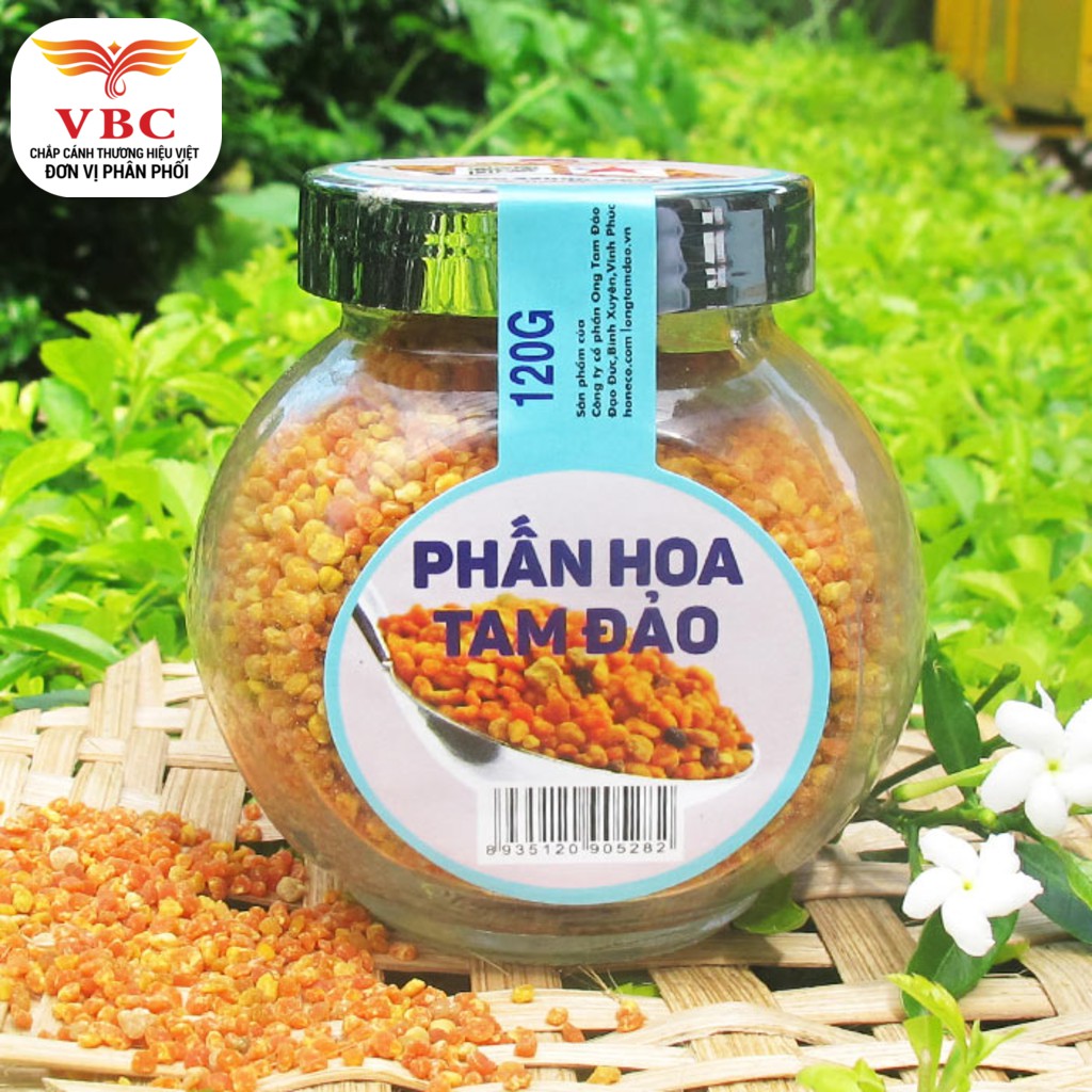 Phấn hoa mật ong Tam Đảo HONECO 120g, chứng nhận ISO 22000:2005