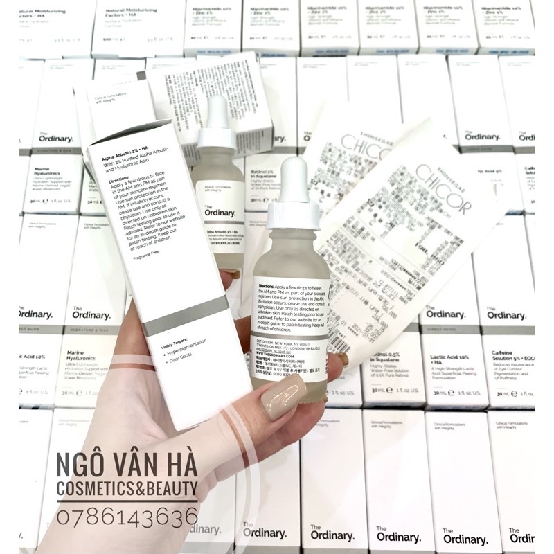 [THE ORDINARY] Tinh chất trắng da mờ thâm The Ordinary Alpha Arbutin 2% + HA 30ml