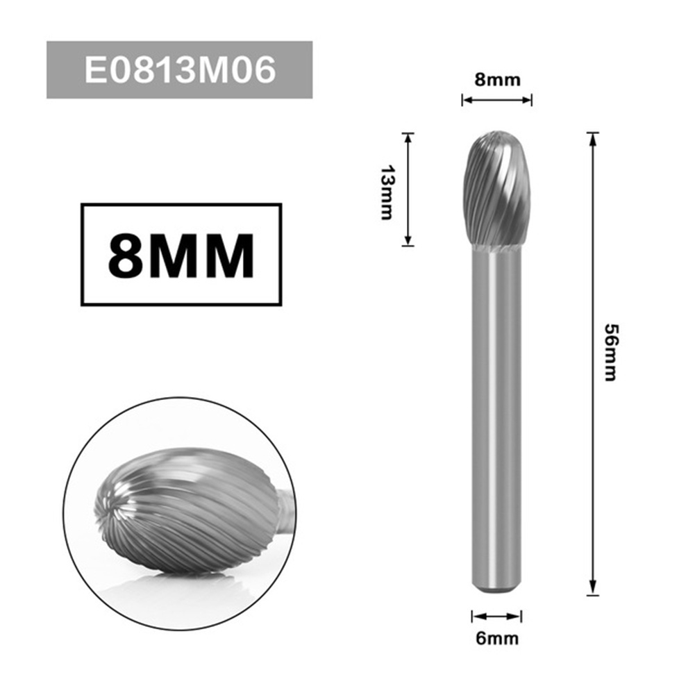 1 mũi mài khắc phay gỗ nhựa - 1 Mũi Khoan Vonfram 3mm đầu 6mm chất liệu thép