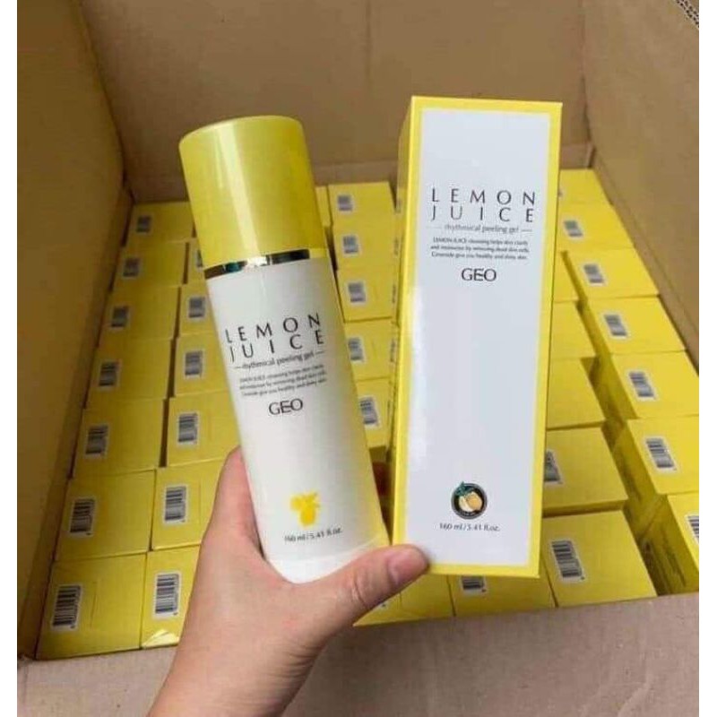 Kem tẩy da chết Geo Lamy tinh chất Chanh Lemon juice Hàn Quốc (160ml)