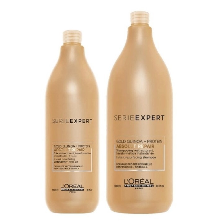 CẶP GỘI XẢ DƯỠNG TÓC LOREAL GOLD QUINOA PROTEIN 500ML