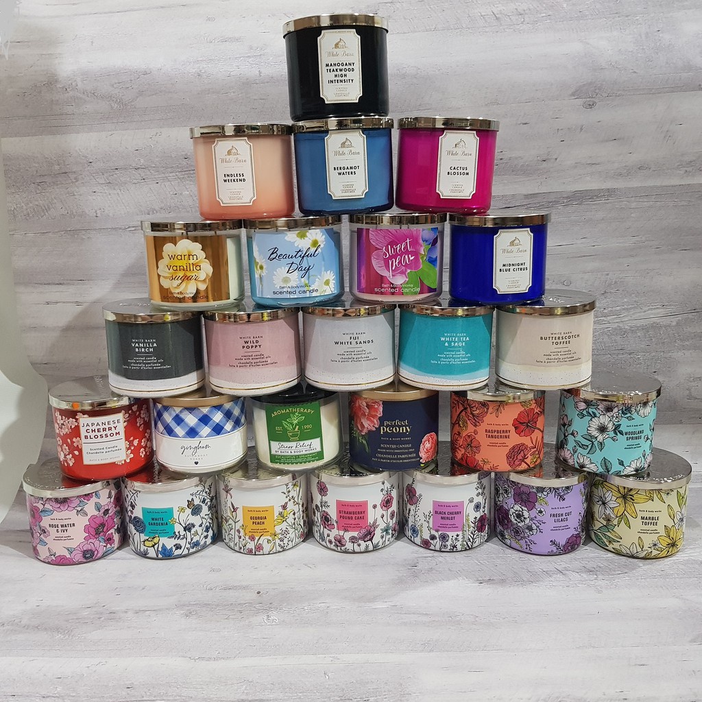 Nến thơm Bath and Body Works  - 3 bấc - 20 mùi siêu hot