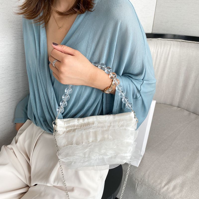 Túi đeo chéo/túi dự tiệc/Túi sách cầm tay phối ren nhũ