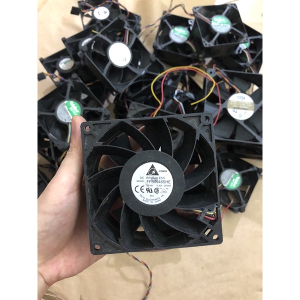 Fan Delta 12cm 48V 0.3A, 12V 3.24 A dày 38mm