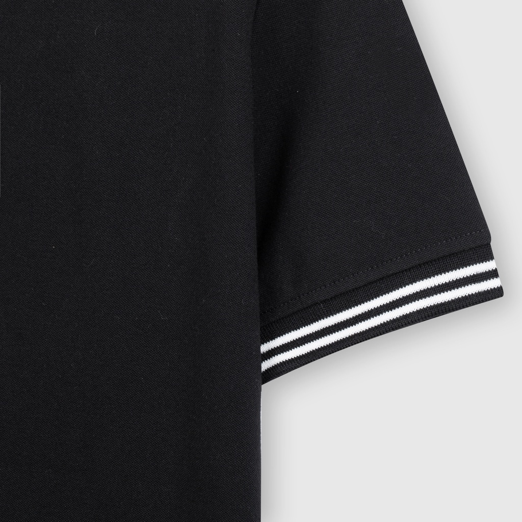 Áo thun POLO nam SEELU vải cá sấu Cotton, chống nhăn, thoáng mát - sọc cổ