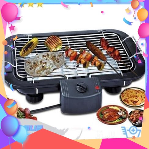 Bếp Nướng, Bếp Nướng Điện Cao Cấp Electric Barbecue Grill 2000W Không Khói, Tặng 1 Khăn Lau Cao Cấp - BX