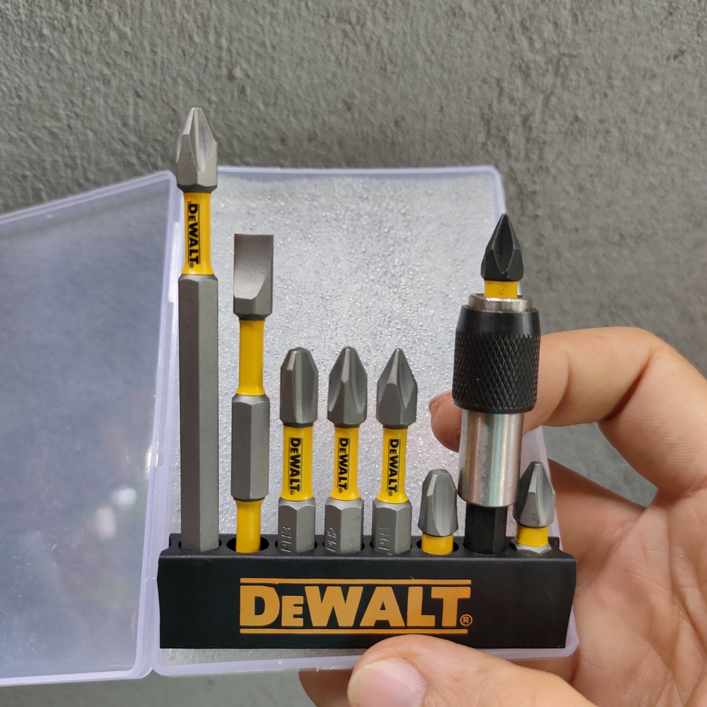 COMBO MŨI VÍT DEWALT XÁM VÀNG - ĐẦU NỐI VÍT - CHÍNH HÃNG