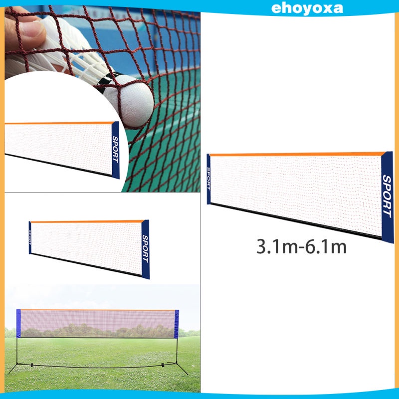 Bộ Lưới Đánh Cầu Lông / Tennis / Bóng Đá Bằng Nylon Nhỏ Gọn Cho Trẻ Em